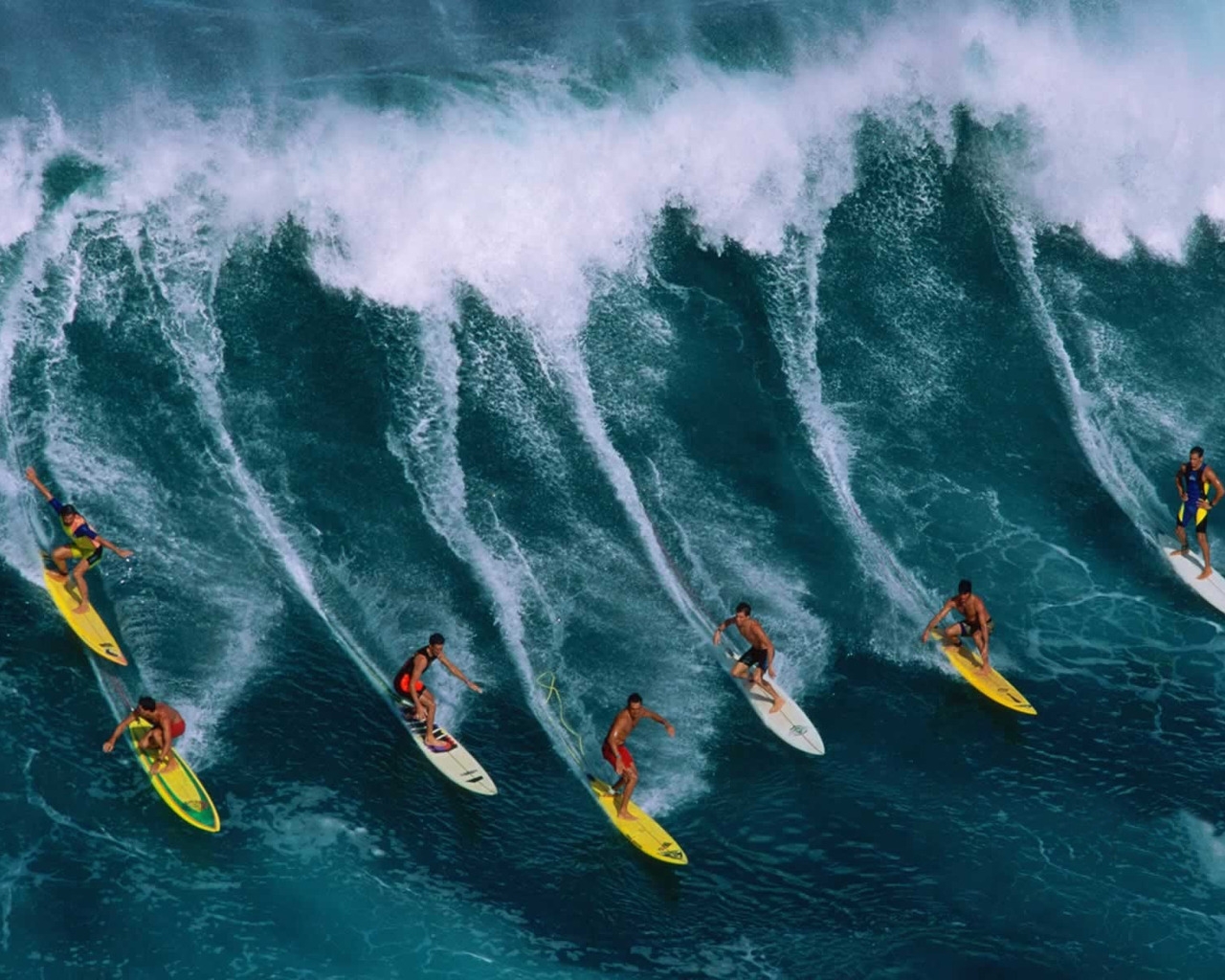 Guys Surfing for 1280 x 1024 resolution