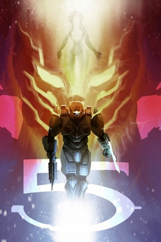 Halo 5 Poster for 320 x 480 iPhone resolution