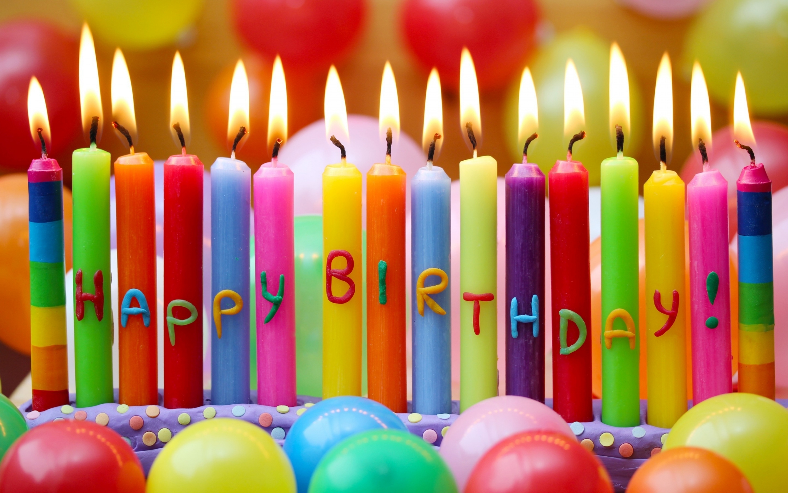 Happy Birthday Candles for 2560 x 1600 widescreen resolution