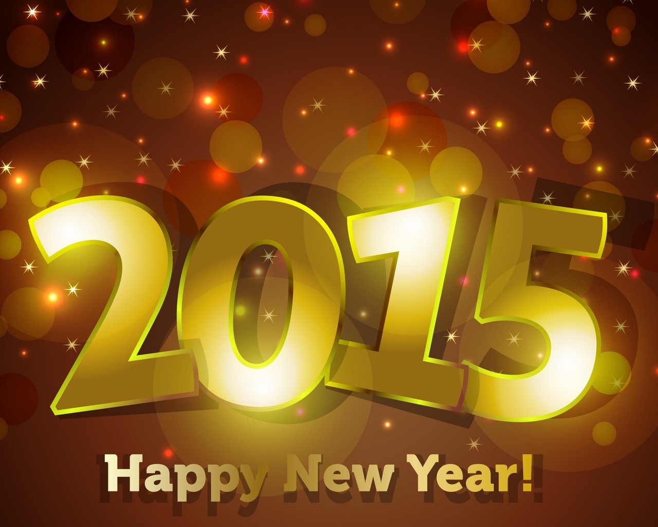 Happy New 2015  for 1280 x 1024 resolution