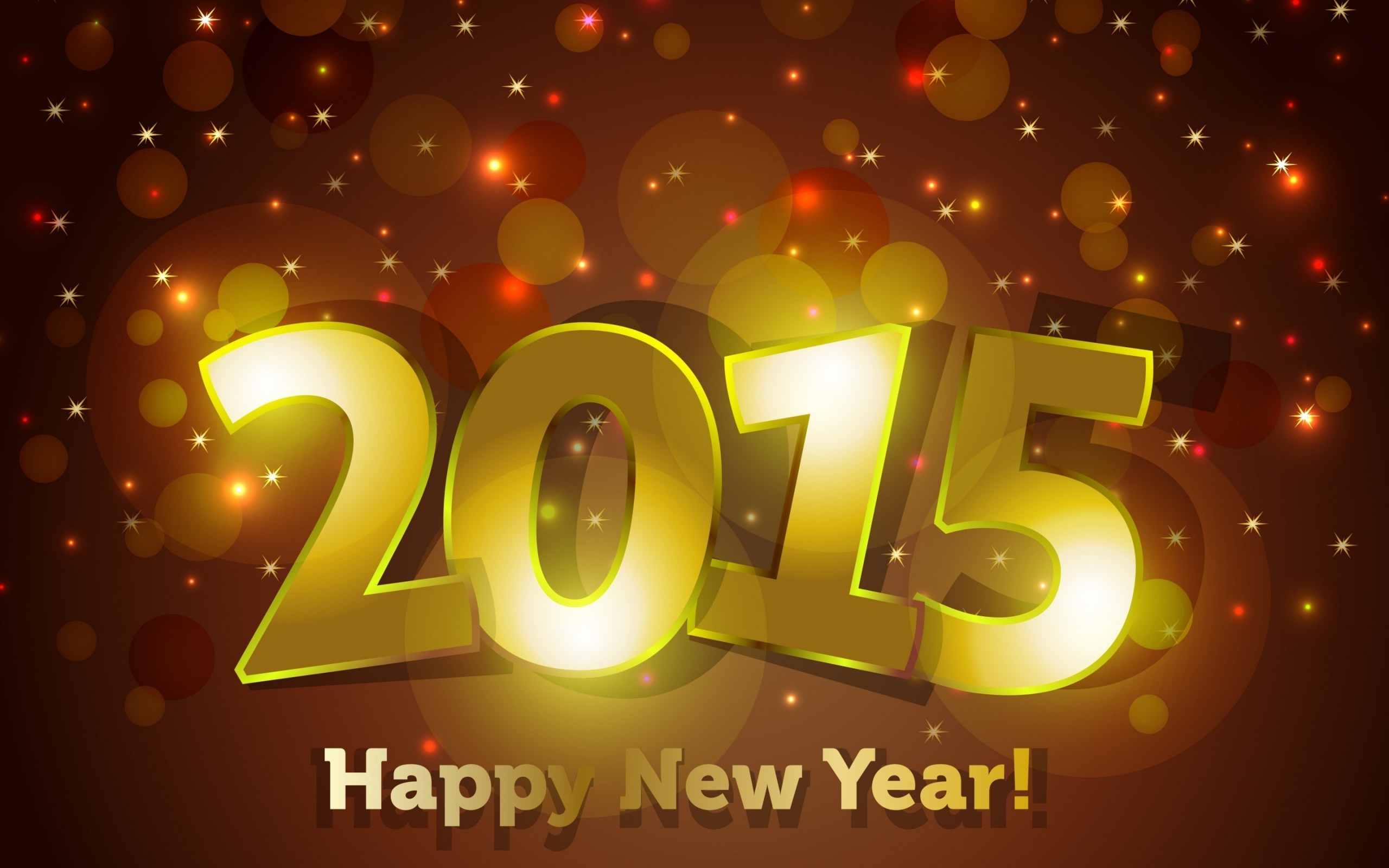 Happy New 2015  for 2560 x 1600 widescreen resolution