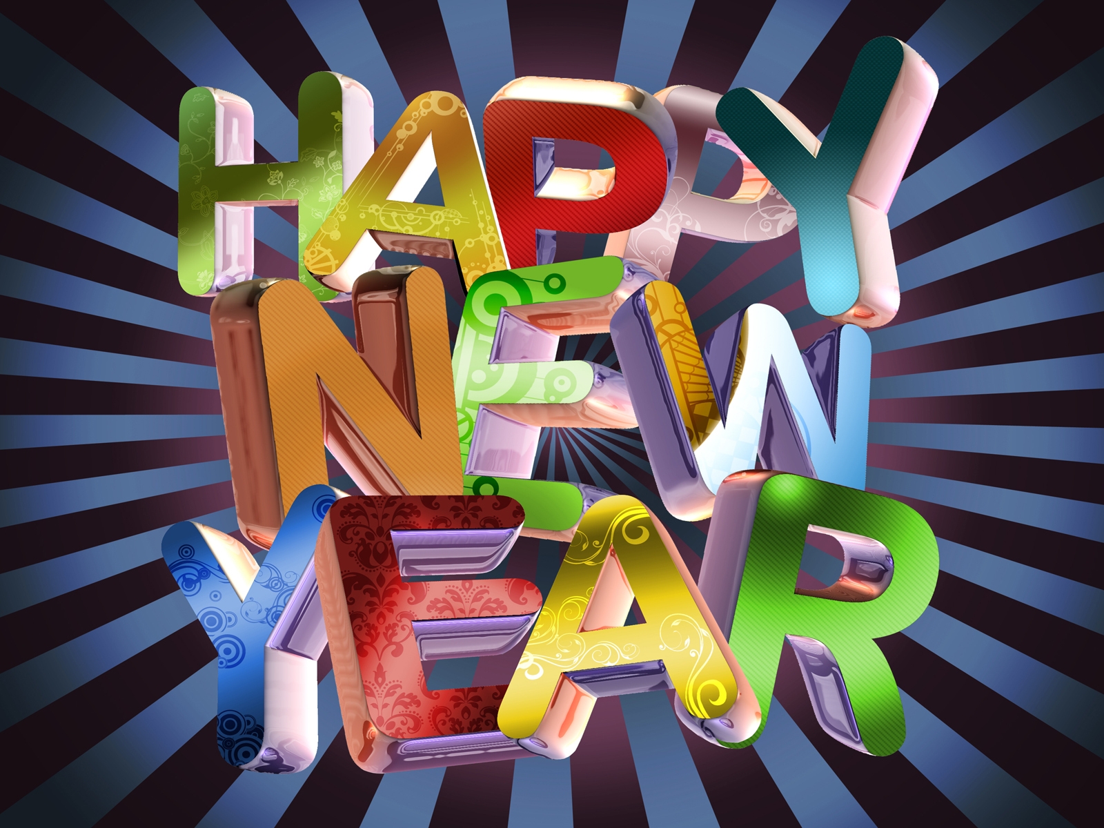 Happy New Year for 1600 x 1200 resolution
