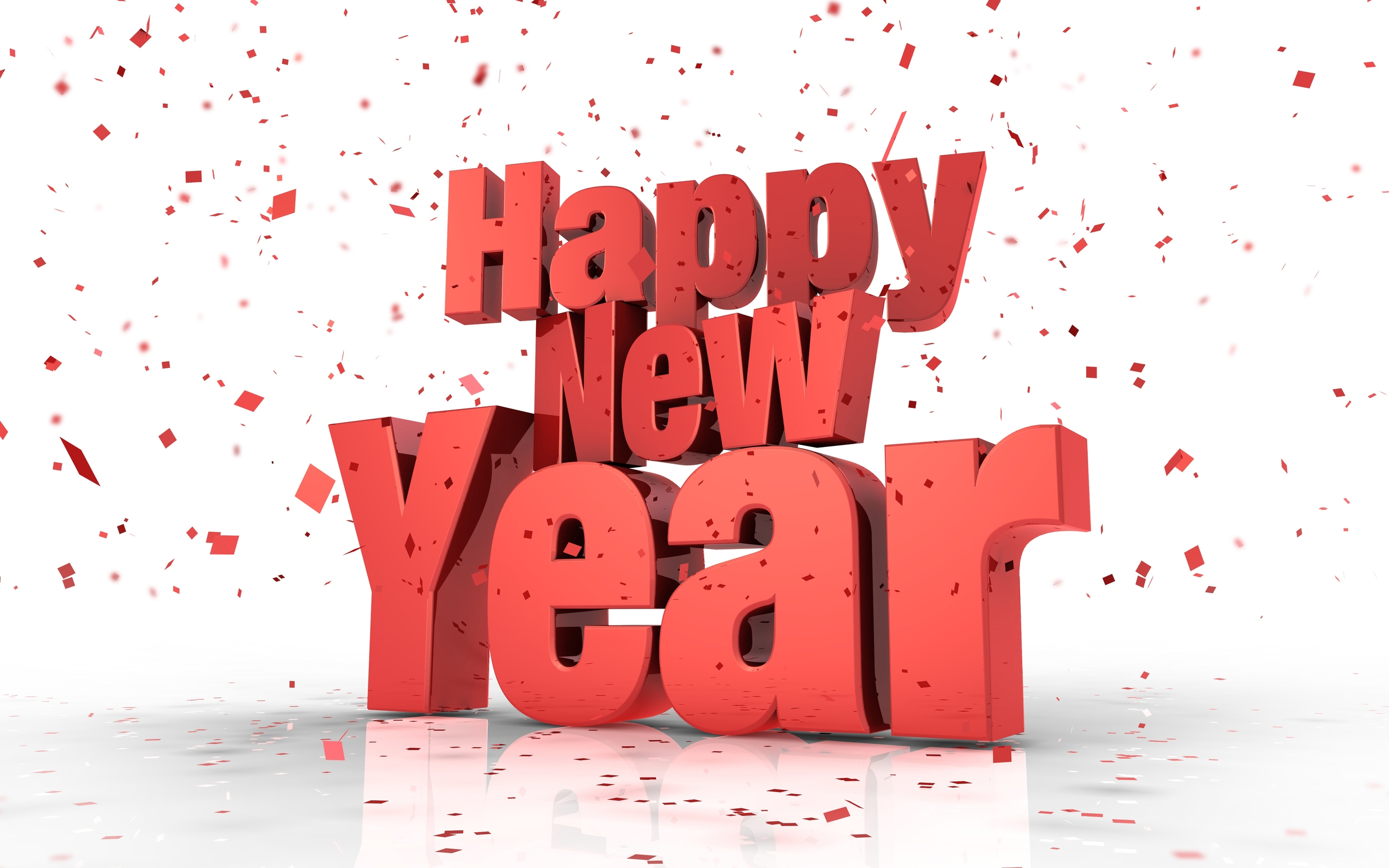 Happy New Year Font for 2560 x 1600 widescreen resolution