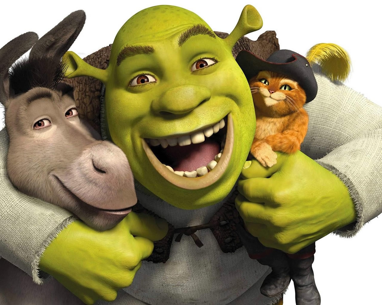 Happy Shrek for 1280 x 1024 resolution