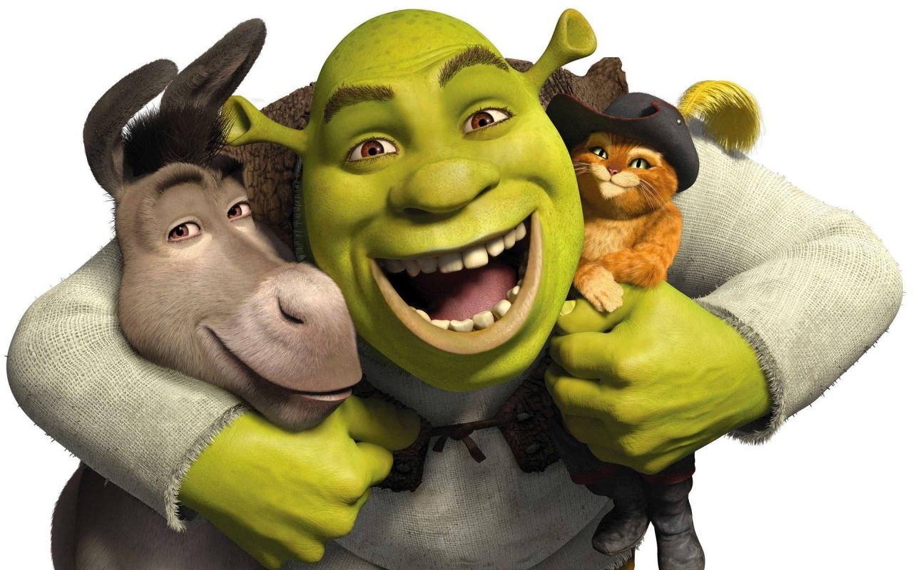 Happy Shrek for 1280 x 800 widescreen resolution