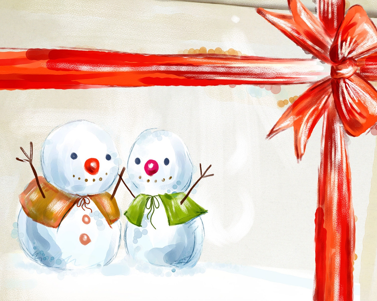 Happy Snowman for 1280 x 1024 resolution