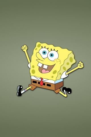 Happy SpongeBob SquarePants for 320 x 480 iPhone resolution