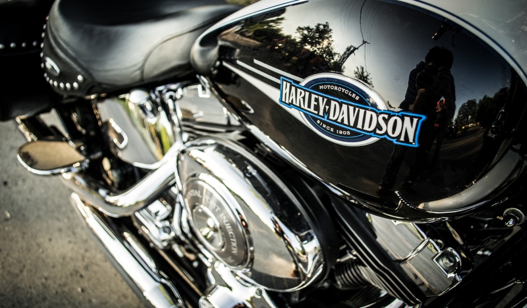 Harley Davidson Logo for 1024 x 600 widescreen resolution