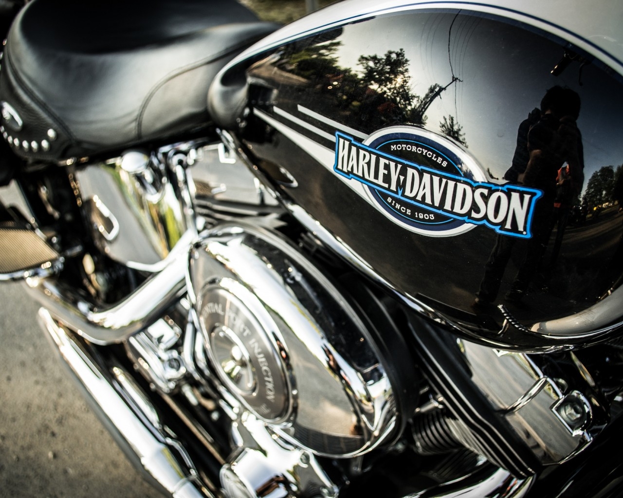 Harley Davidson Logo for 1280 x 1024 resolution