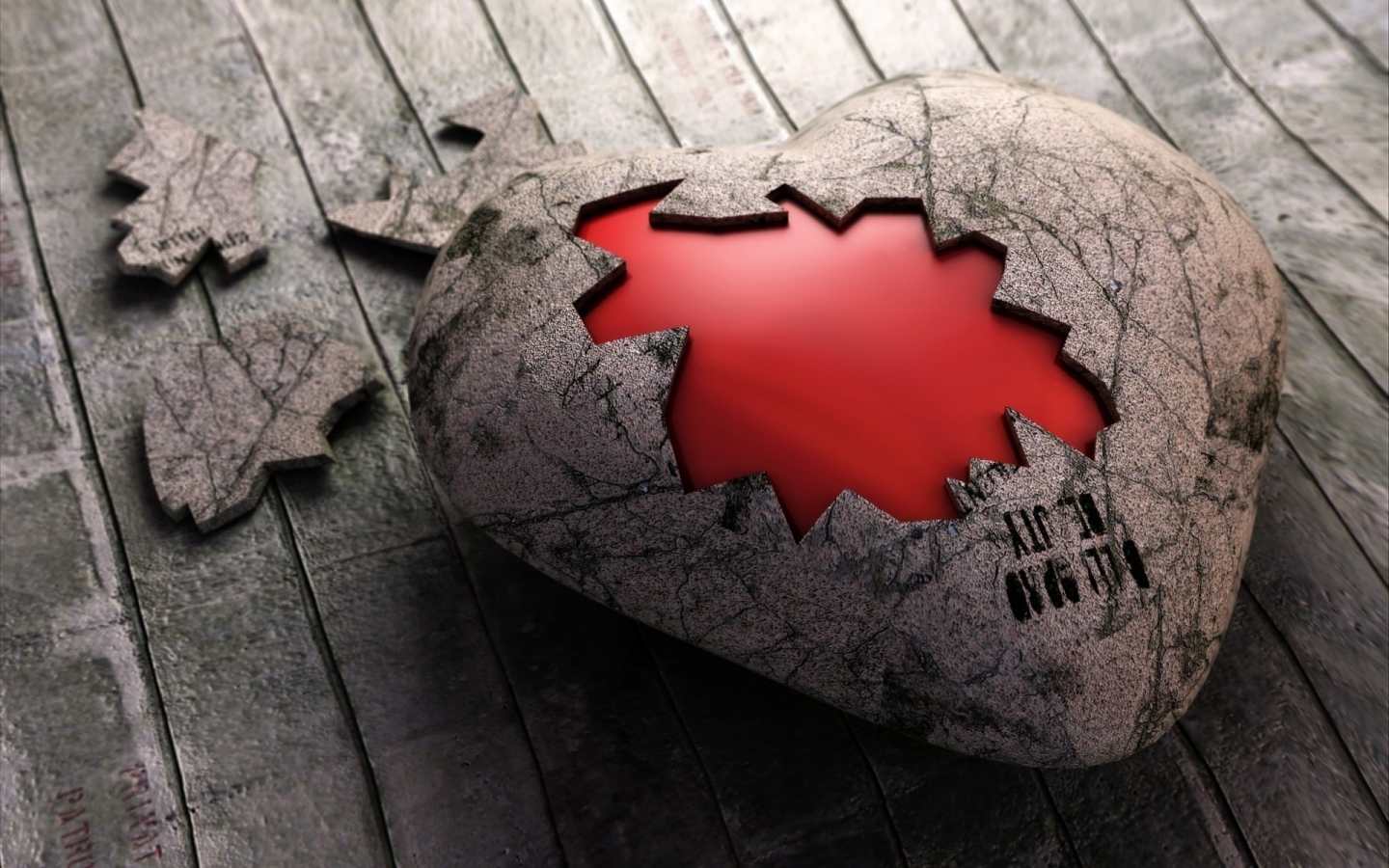Heart Puzzle for 1440 x 900 widescreen resolution