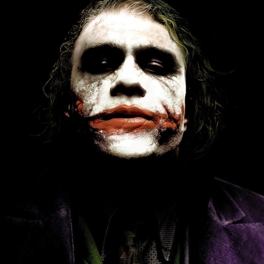 Heath Ledger The Joker for 1024 x 1024 iPad resolution