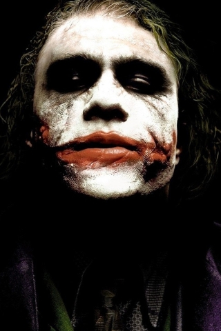 Heath Ledger The Joker for 320 x 480 iPhone resolution