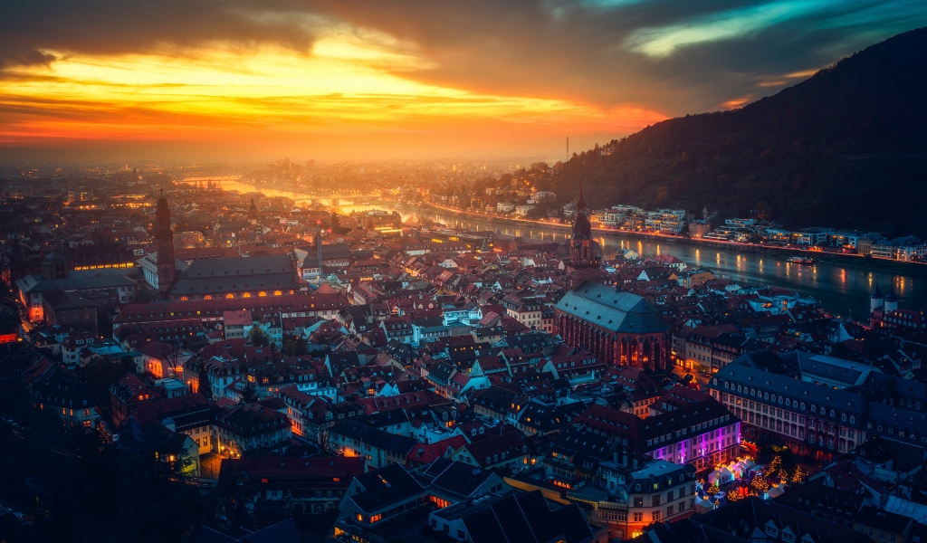 Heidelberg Germany for 1024 x 600 widescreen resolution