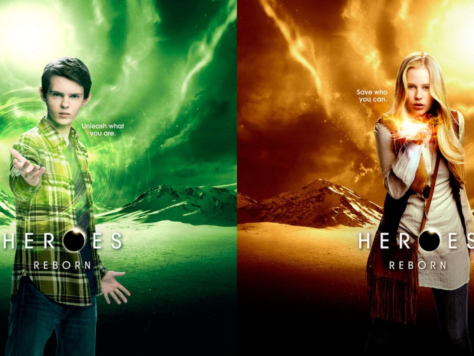 Heroes Reborn Tommy Clarke and Malina for 1600 x 1200 resolution