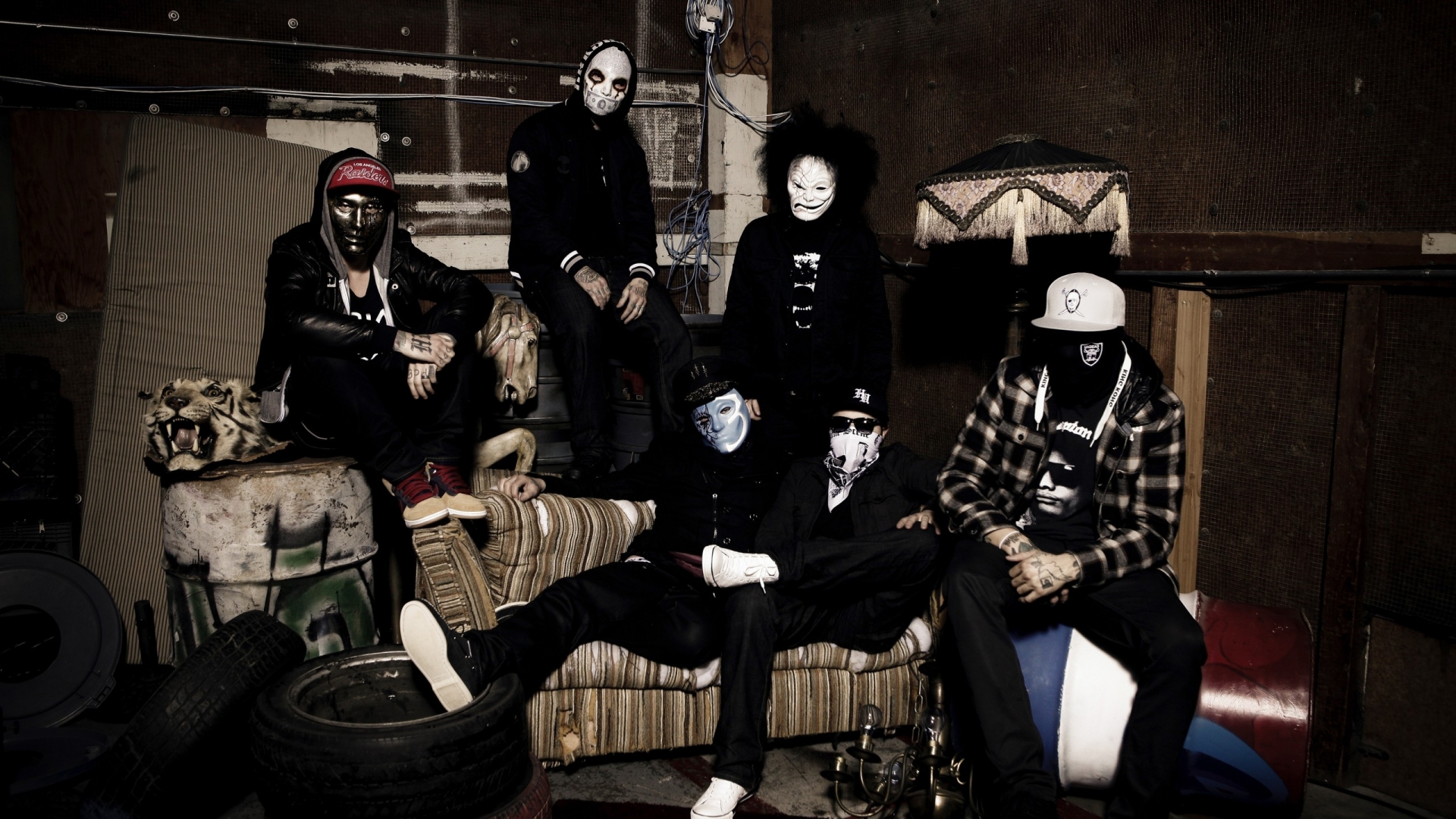 Hollywood Undead Mask for 1920 x 1080 HDTV 1080p resolution