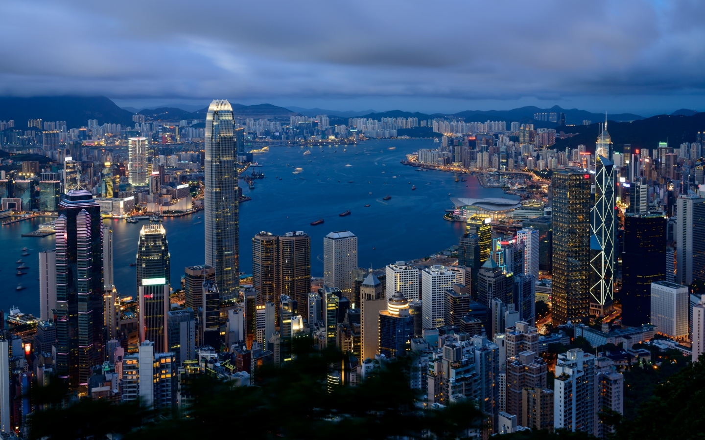 Hong Kong City View for 1440 x 900 widescreen resolution