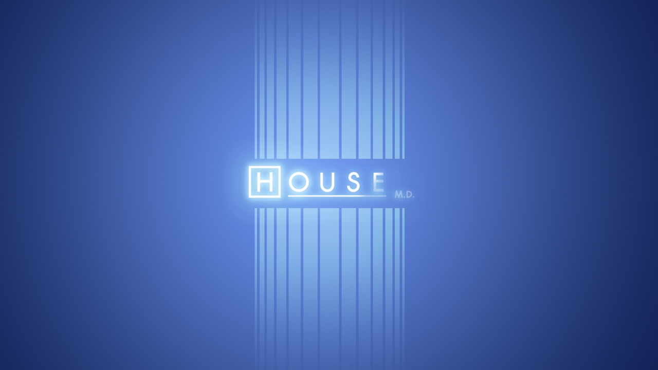 House MD Logo for 1280 x 720 HDTV 720p resolution