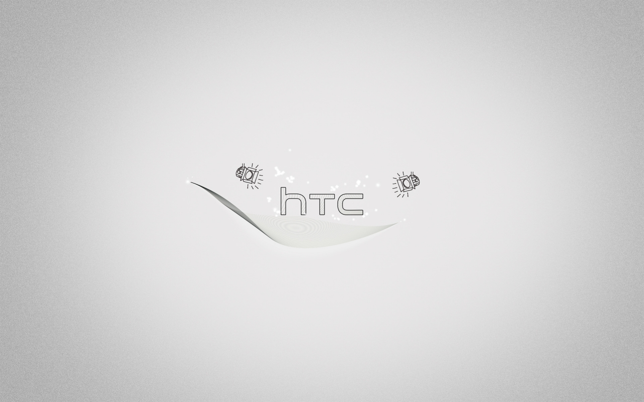 HTC Logo for 1280 x 800 widescreen resolution