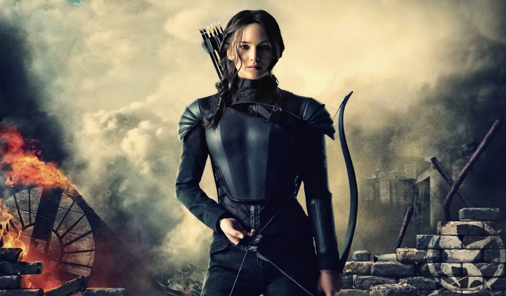 Hunger Games Mockingjay for 1024 x 600 widescreen resolution