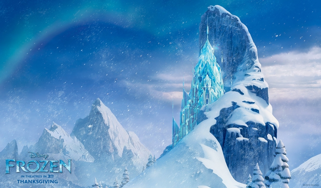 Icecastle in Frozen for 1024 x 600 widescreen resolution