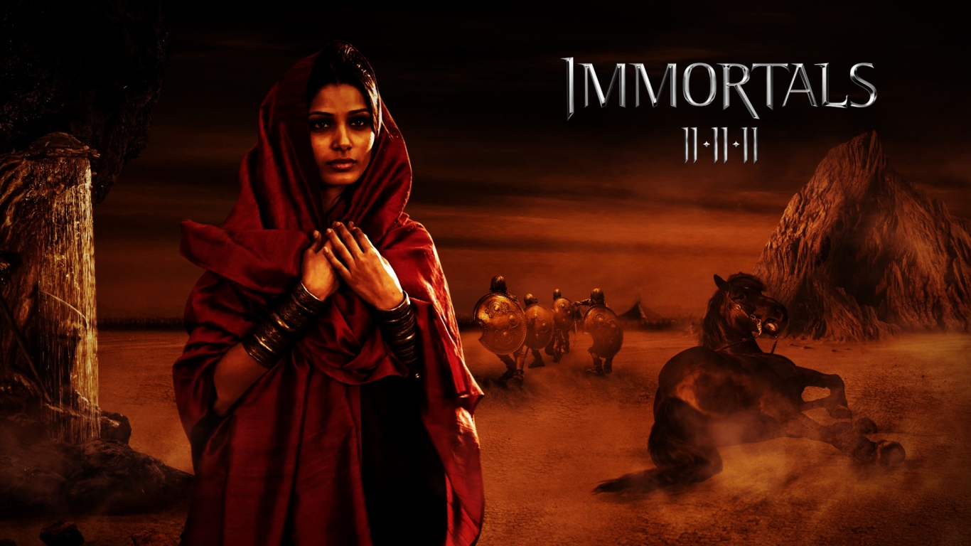 Immortals Movie Scene for 1366 x 768 HDTV resolution