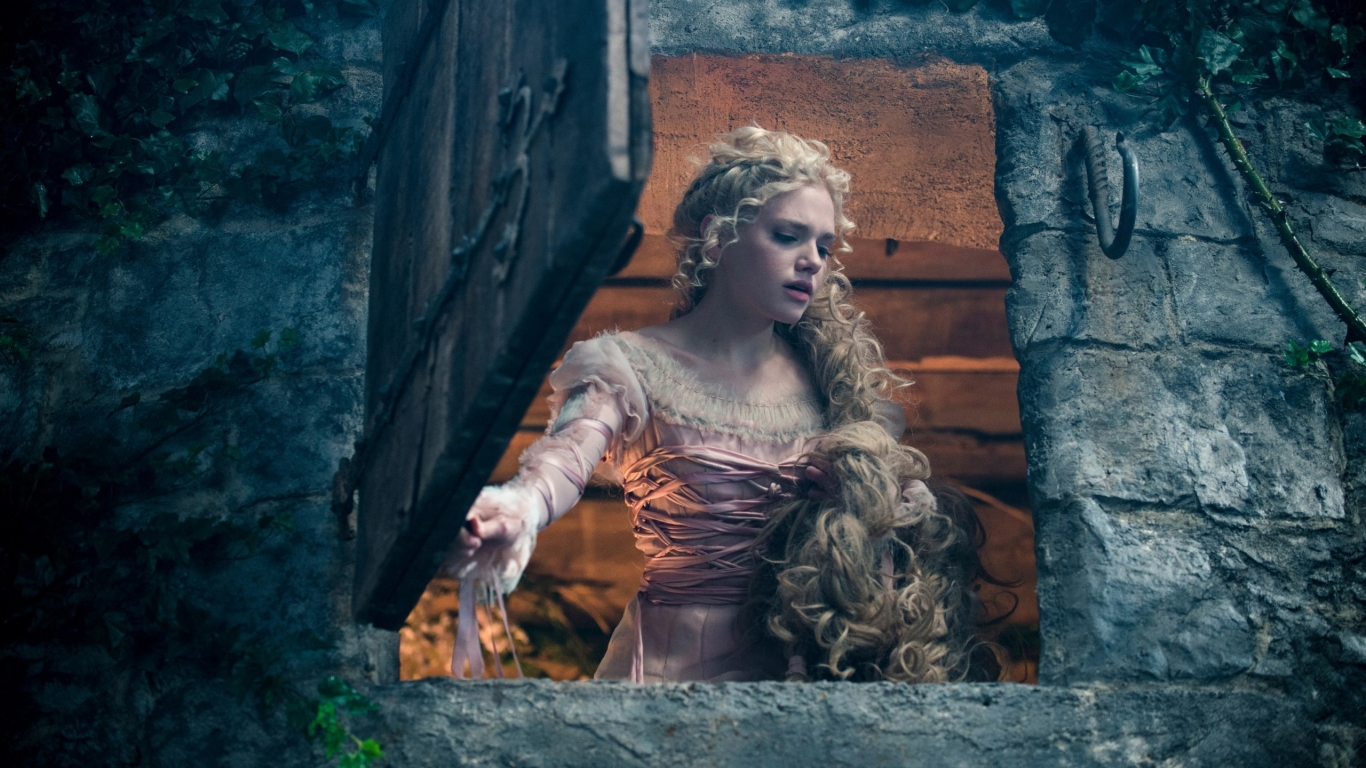 Into the Woods Rapunzel for 1366 x 768 HDTV resolution