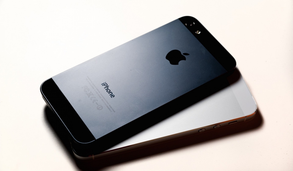 iPhone 5 Rear for 1024 x 600 widescreen resolution