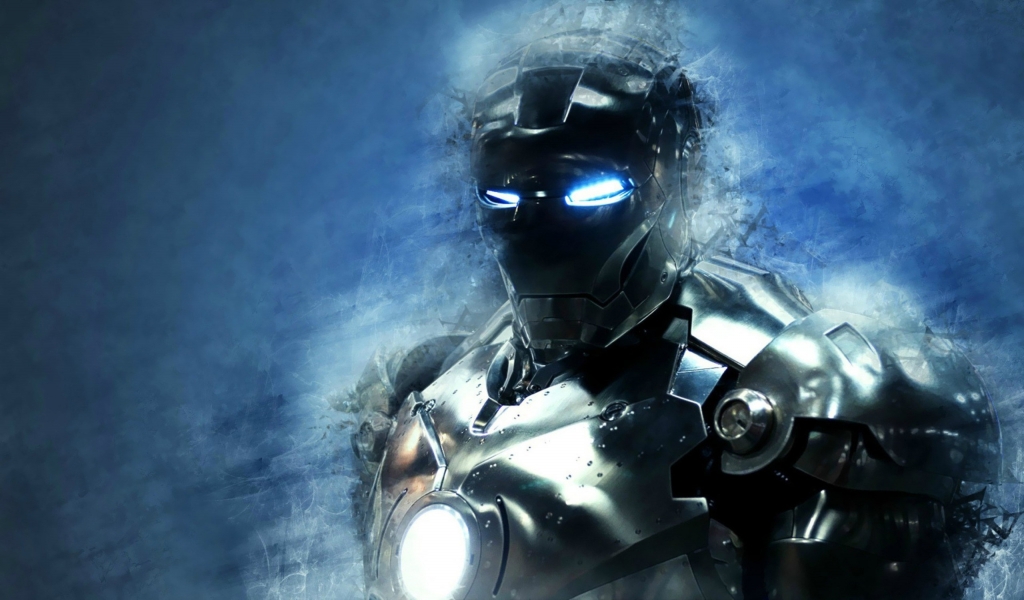 Iron Man 3 Metal Art for 1024 x 600 widescreen resolution