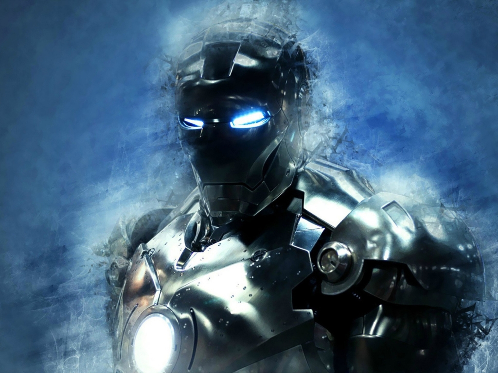 Iron Man 3 Metal Art for 1024 x 768 resolution