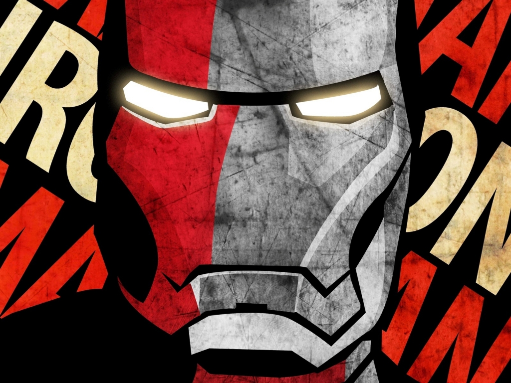 Iron Man Mask for 1024 x 768 resolution