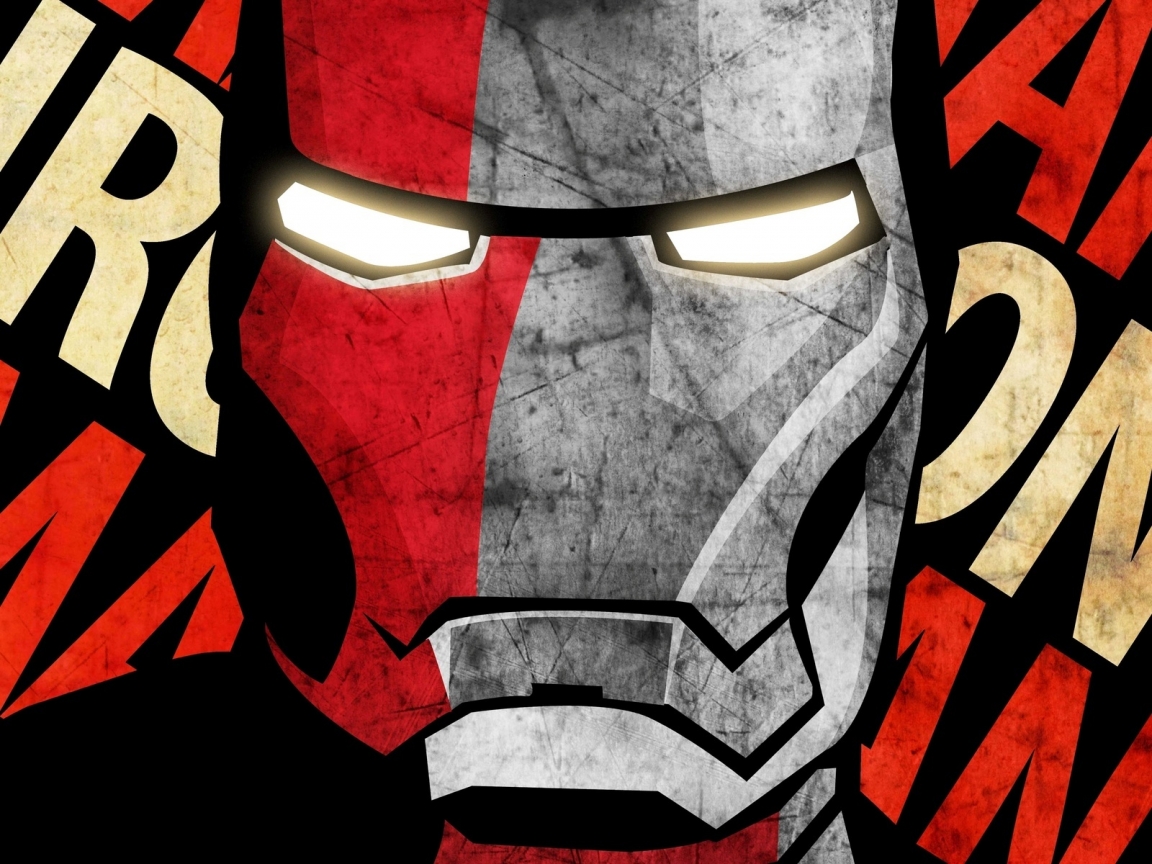 Iron Man Mask for 1152 x 864 resolution