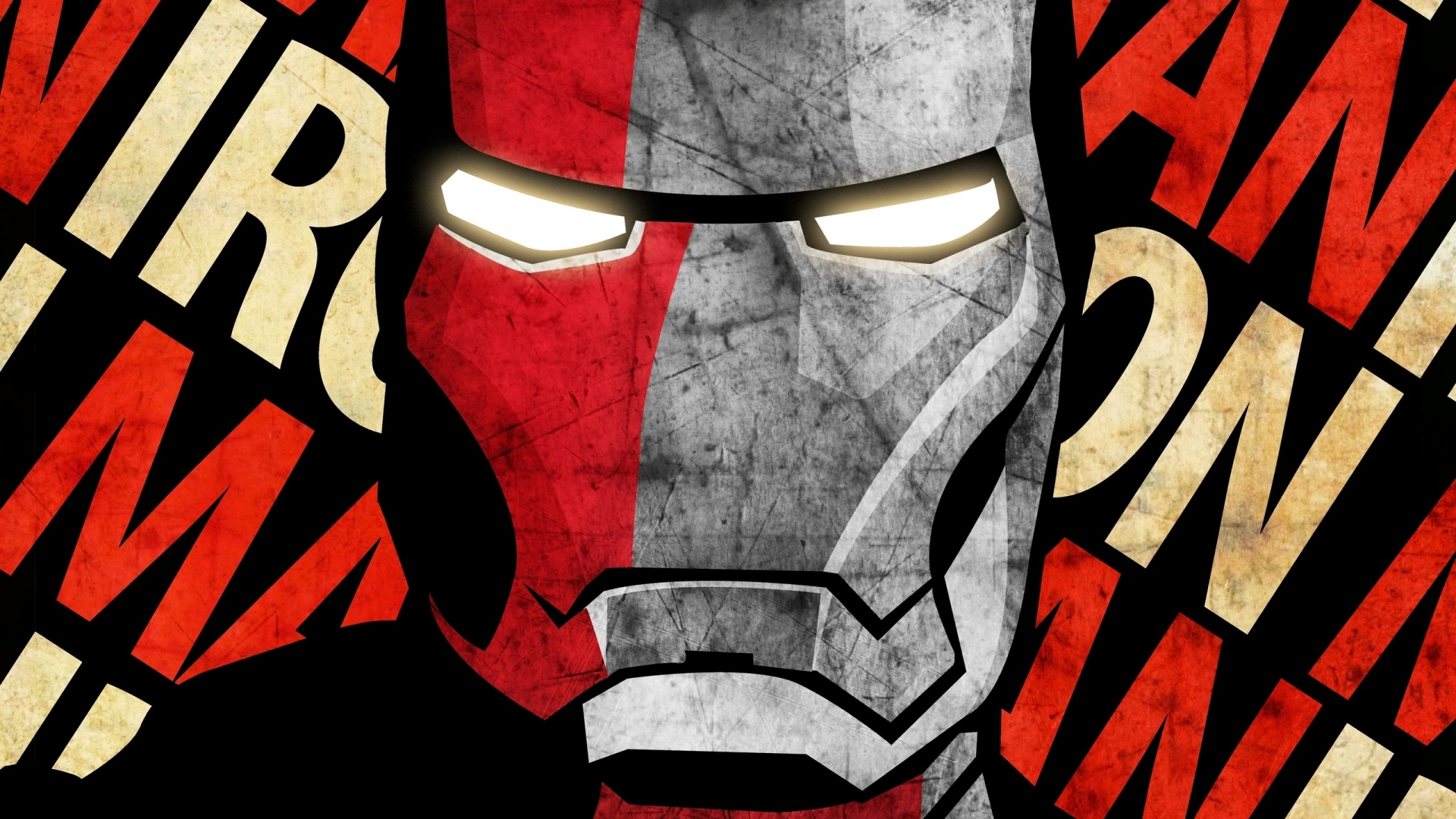 Iron Man Mask for 1920 x 1080 HDTV 1080p resolution