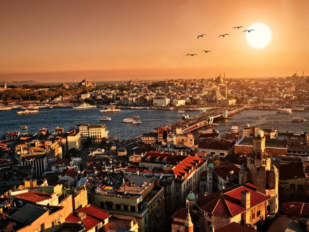 Istanbul City View for 1024 x 768 resolution