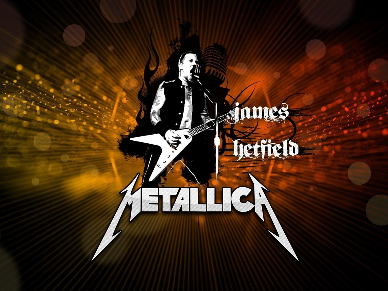 James Hetfield Metallica Poster for 1280 x 960 resolution