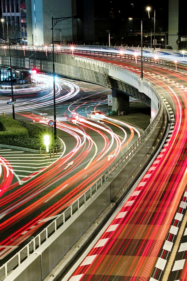 Japan City Bridge for 640 x 960 iPhone 4 resolution