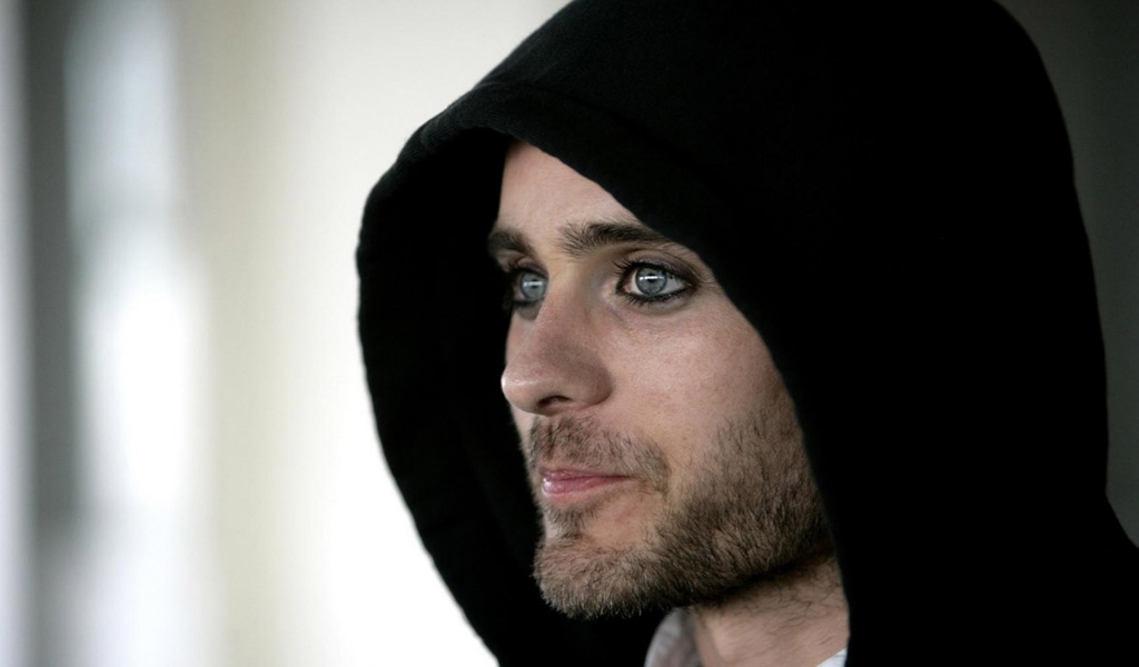 Jared Leto Hoodie for 1024 x 600 widescreen resolution