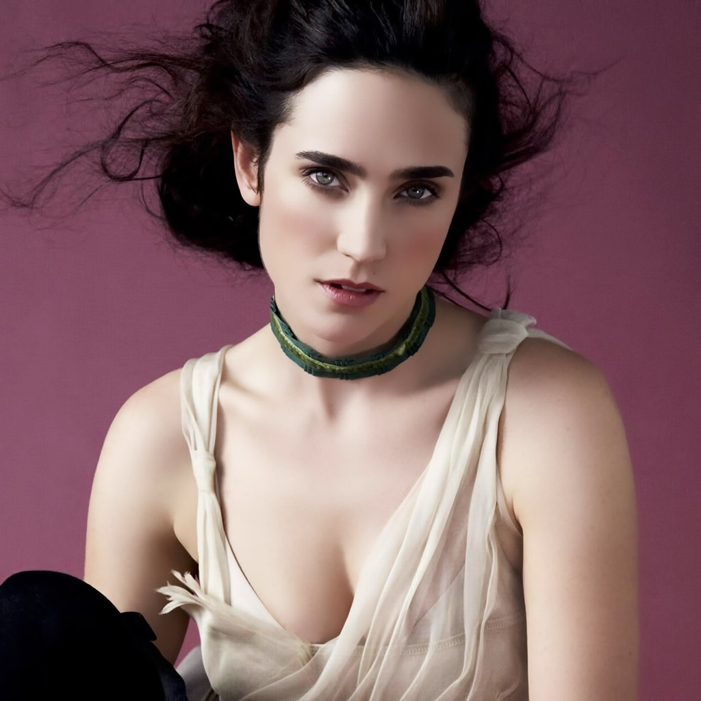 Jennifer Connelly Thinking for 1024 x 1024 iPad resolution