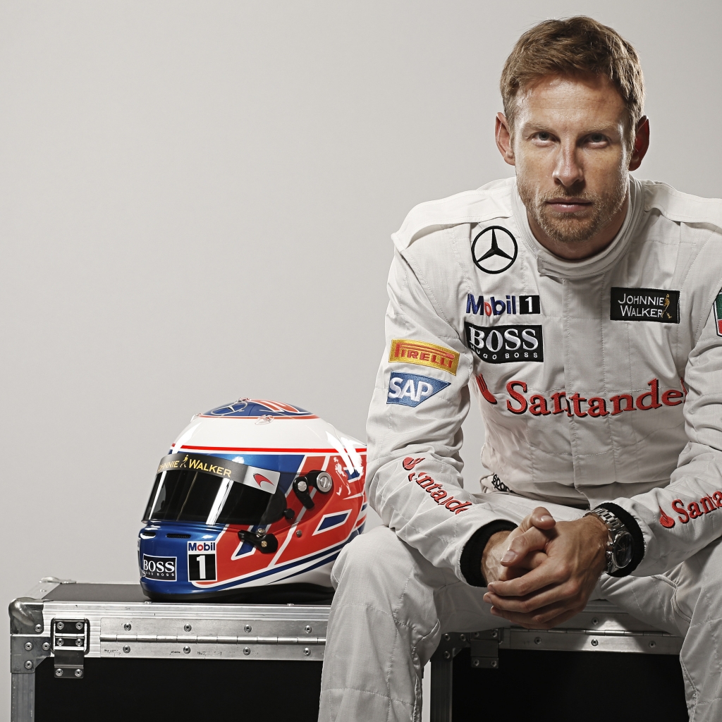 Jenson Button Formula One for 1024 x 1024 iPad resolution