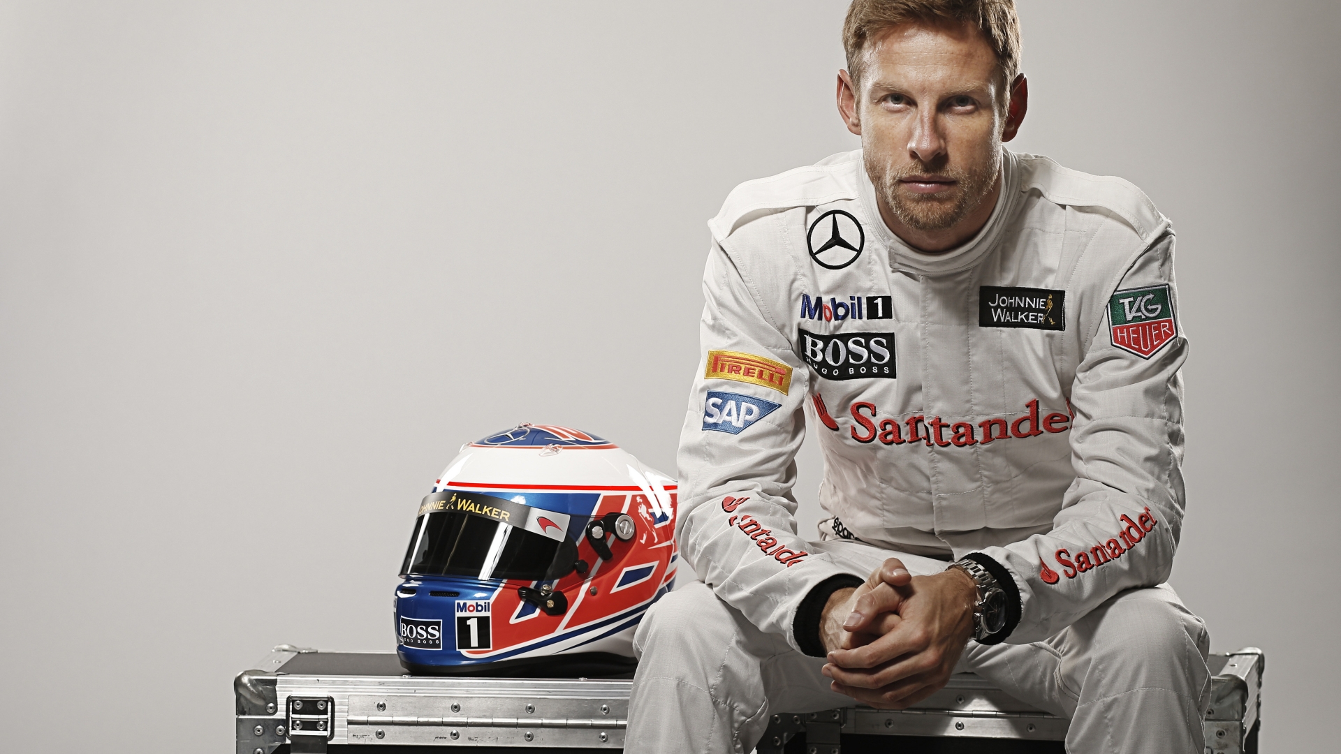 Jenson Button Formula One for 1920 x 1080 HDTV 1080p resolution