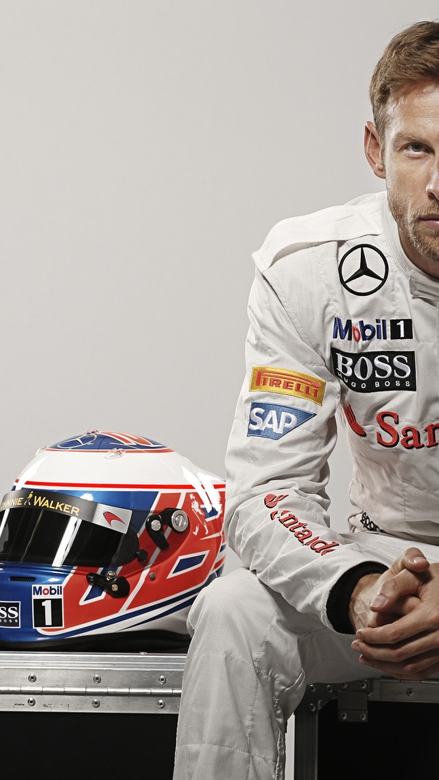 Jenson Button Formula One for 640 x 1136 iPhone 5 resolution