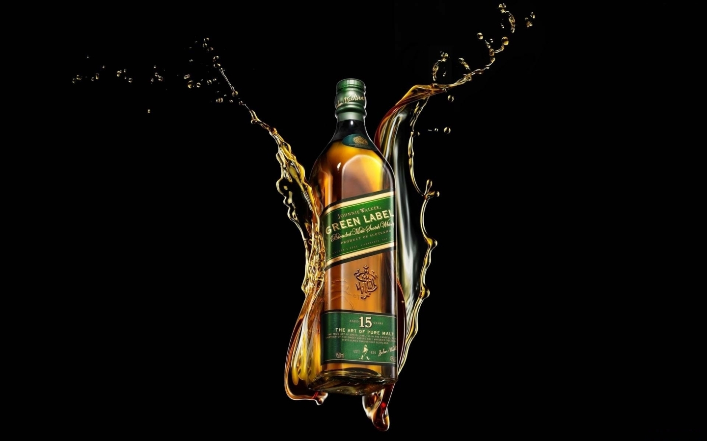 Johnnie Walker Green Label Whiskey for 1440 x 900 widescreen resolution