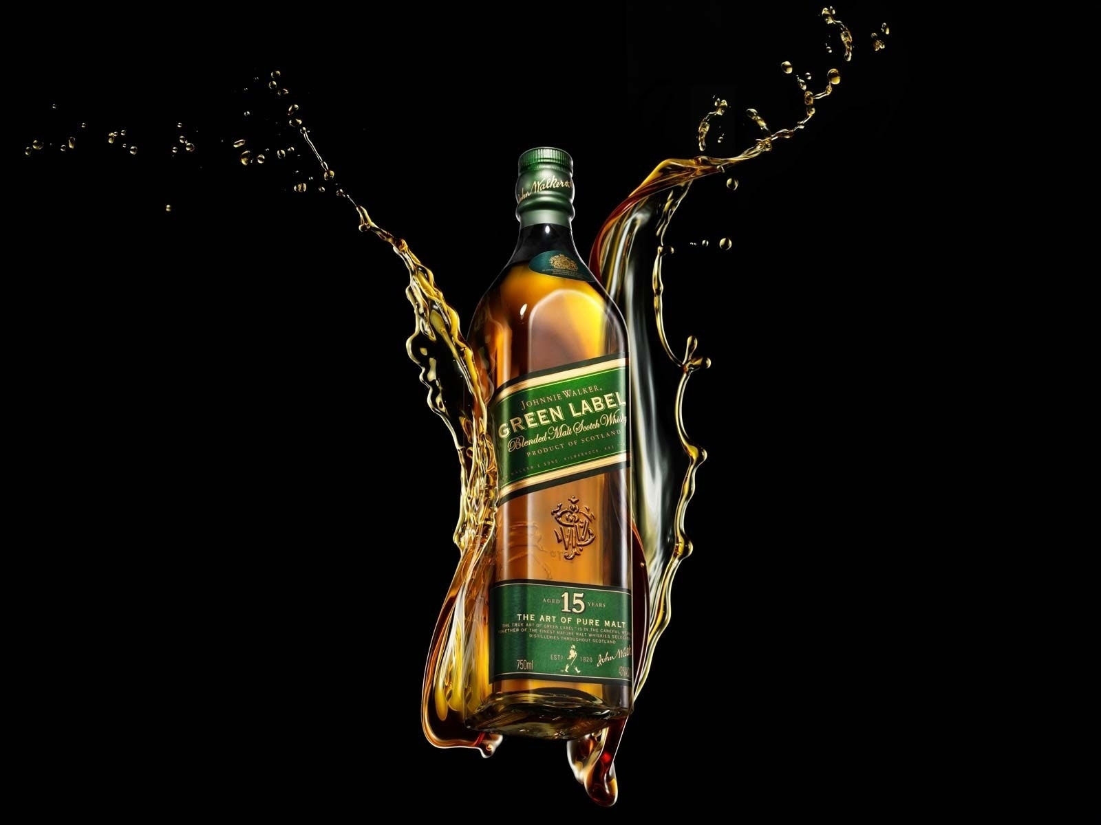 Johnnie Walker Green Label Whiskey for 1600 x 1200 resolution