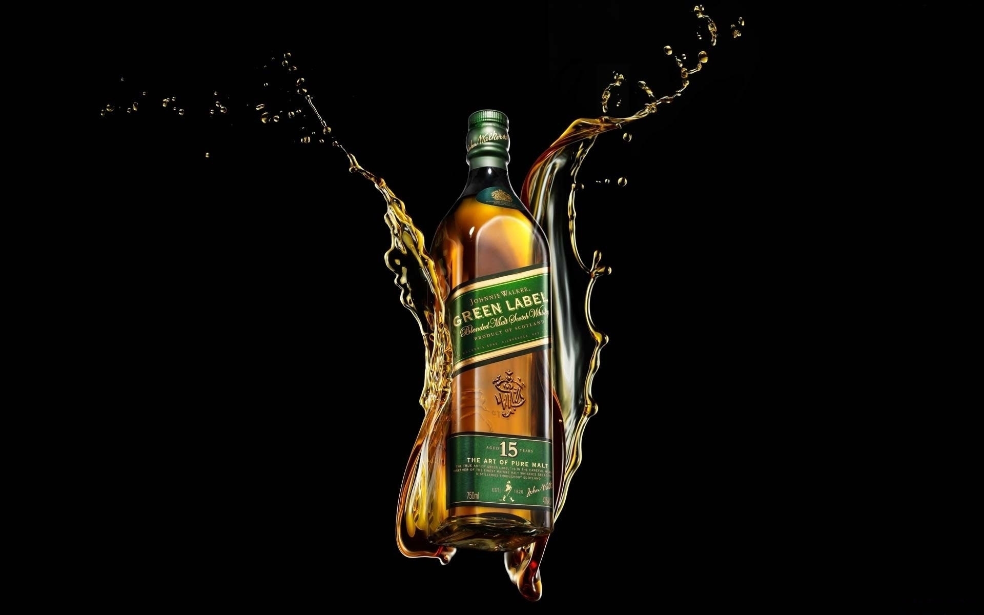 Johnnie Walker Green Label Whiskey for 1920 x 1200 widescreen resolution
