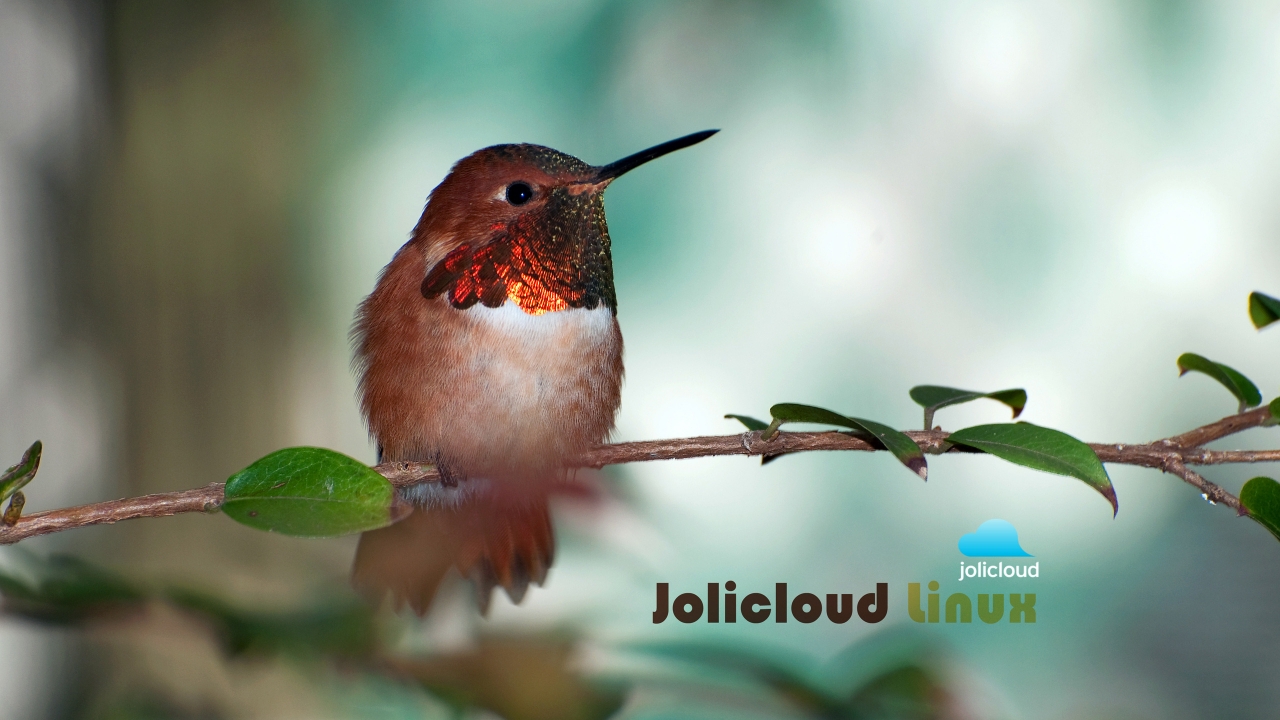 Jolicloud Linux Hummingbird for 1280 x 720 HDTV 720p resolution