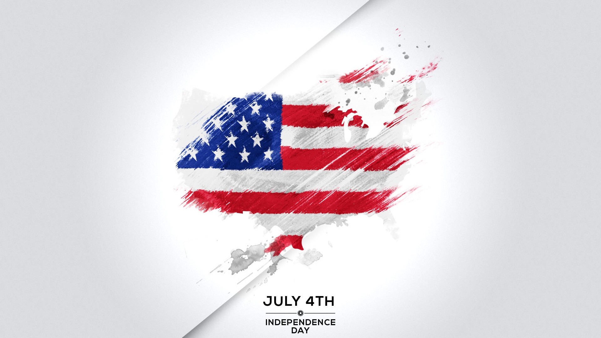 July 4th Minimal for 1920 x 1080 HDTV 1080p resolution