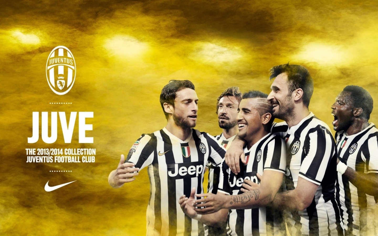 Juventus Happy Players for 1440 x 900 widescreen resolution