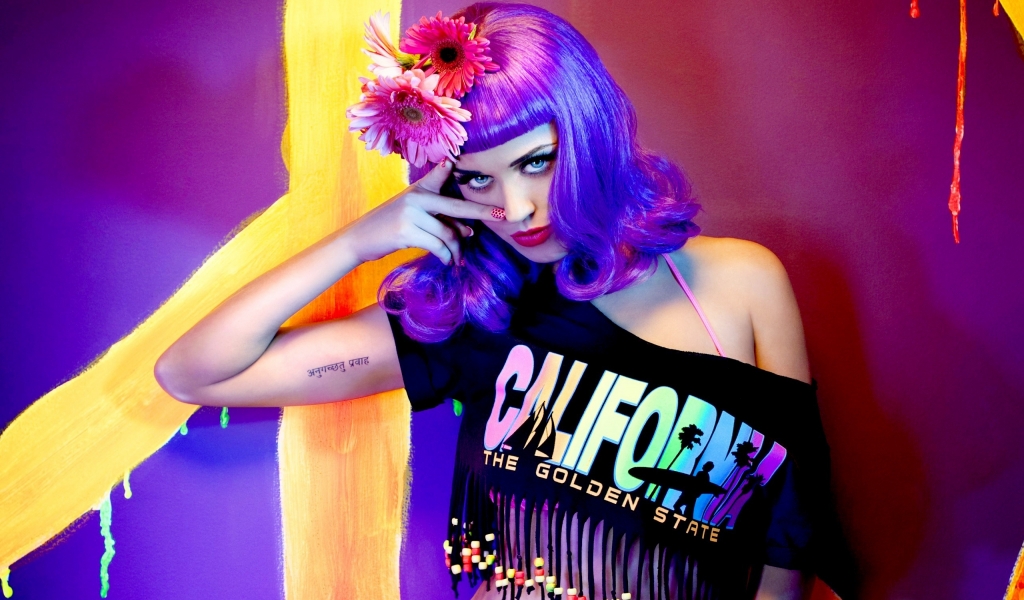 Katy Perry California for 1024 x 600 widescreen resolution