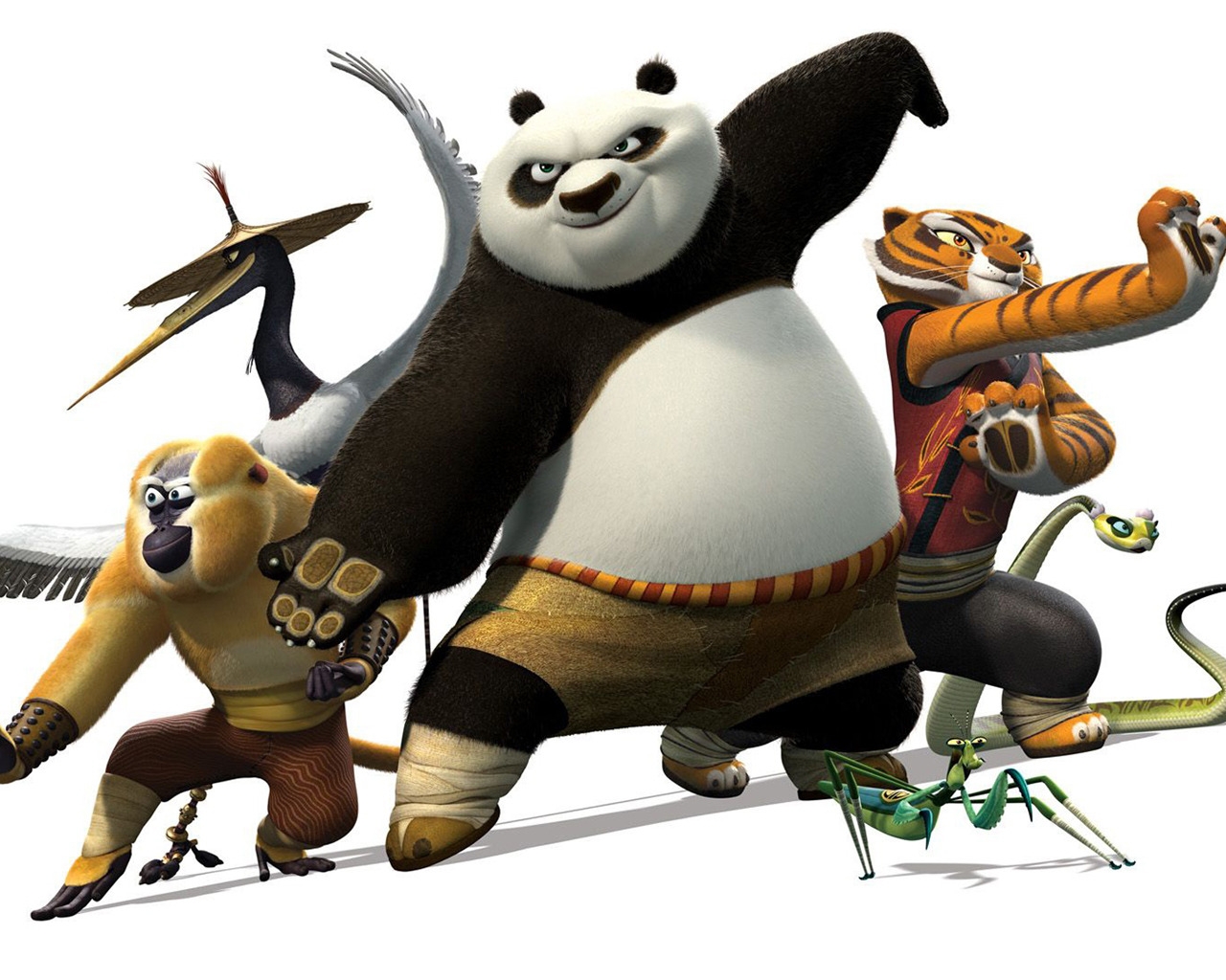 Kung Fu Panda Characters for 1280 x 1024 resolution