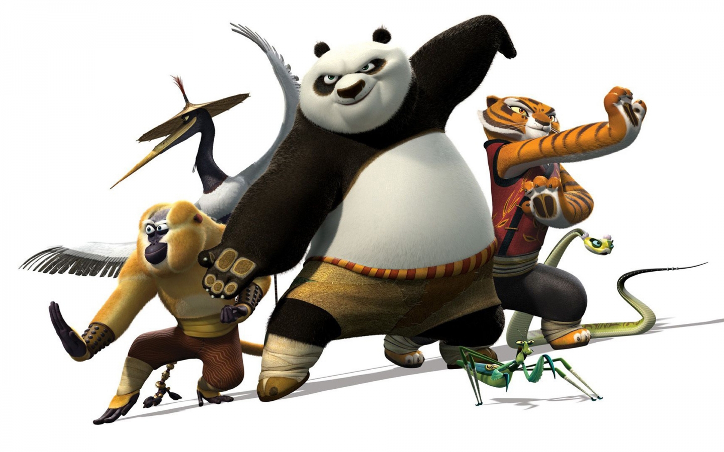 Kung Fu Panda Characters for 1440 x 900 widescreen resolution