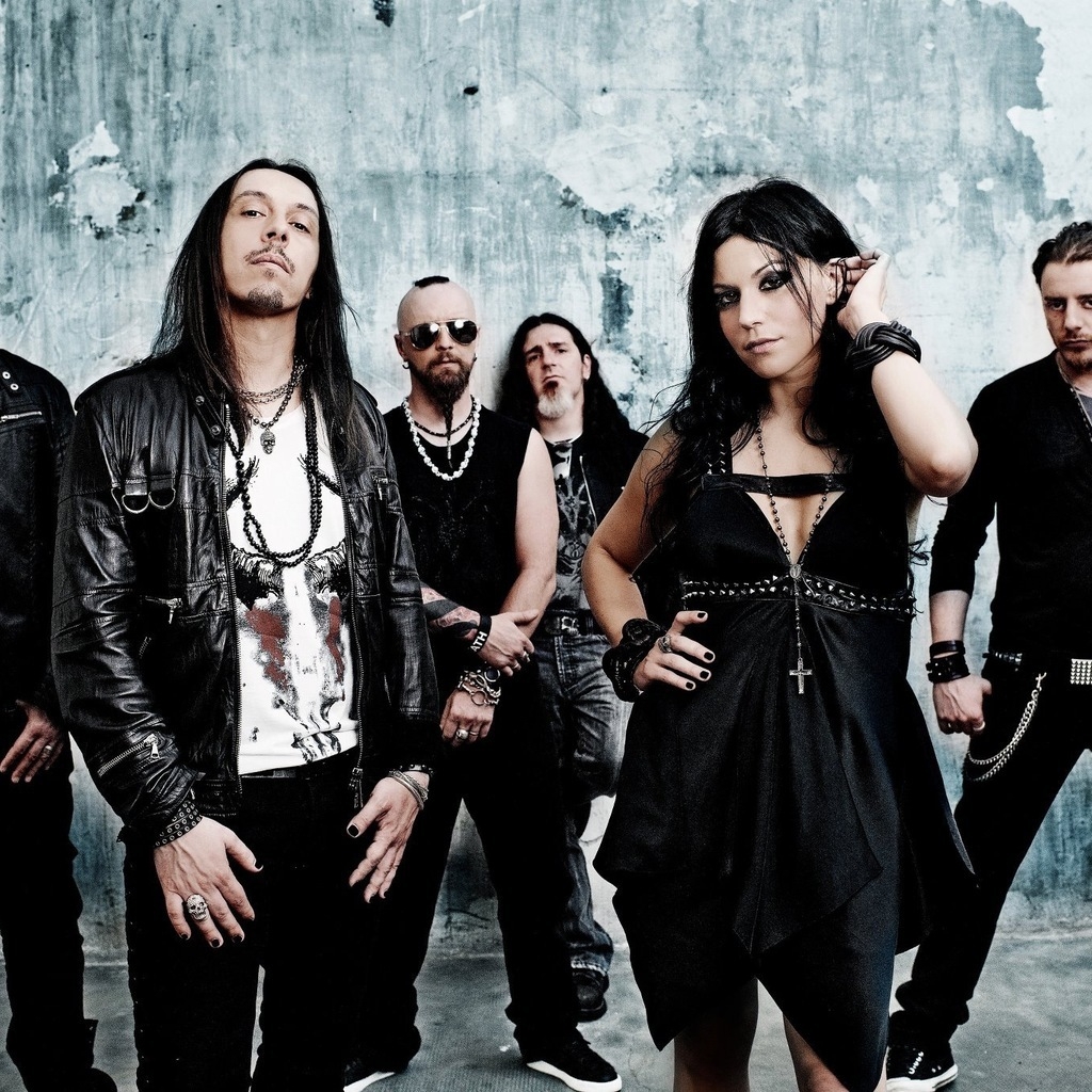 Lacuna Coil Band for 1024 x 1024 iPad resolution